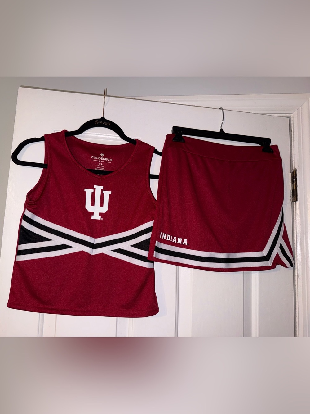Colosseum Women's Indiana Hoosier Cheer Top & Skirt Set